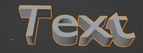 The default 3D text geometry in Blender is extruded and beveled. 