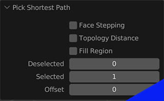 The operator panel for shows settings to adjust the "pick shortest route" operation.