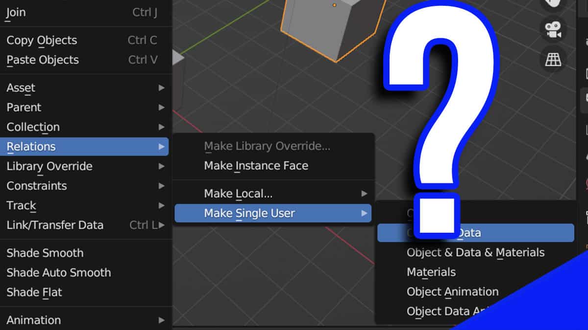 How to Unlink Objects in Blender 3D (Make Single User)