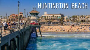 The pier of Huntington Beach, California.